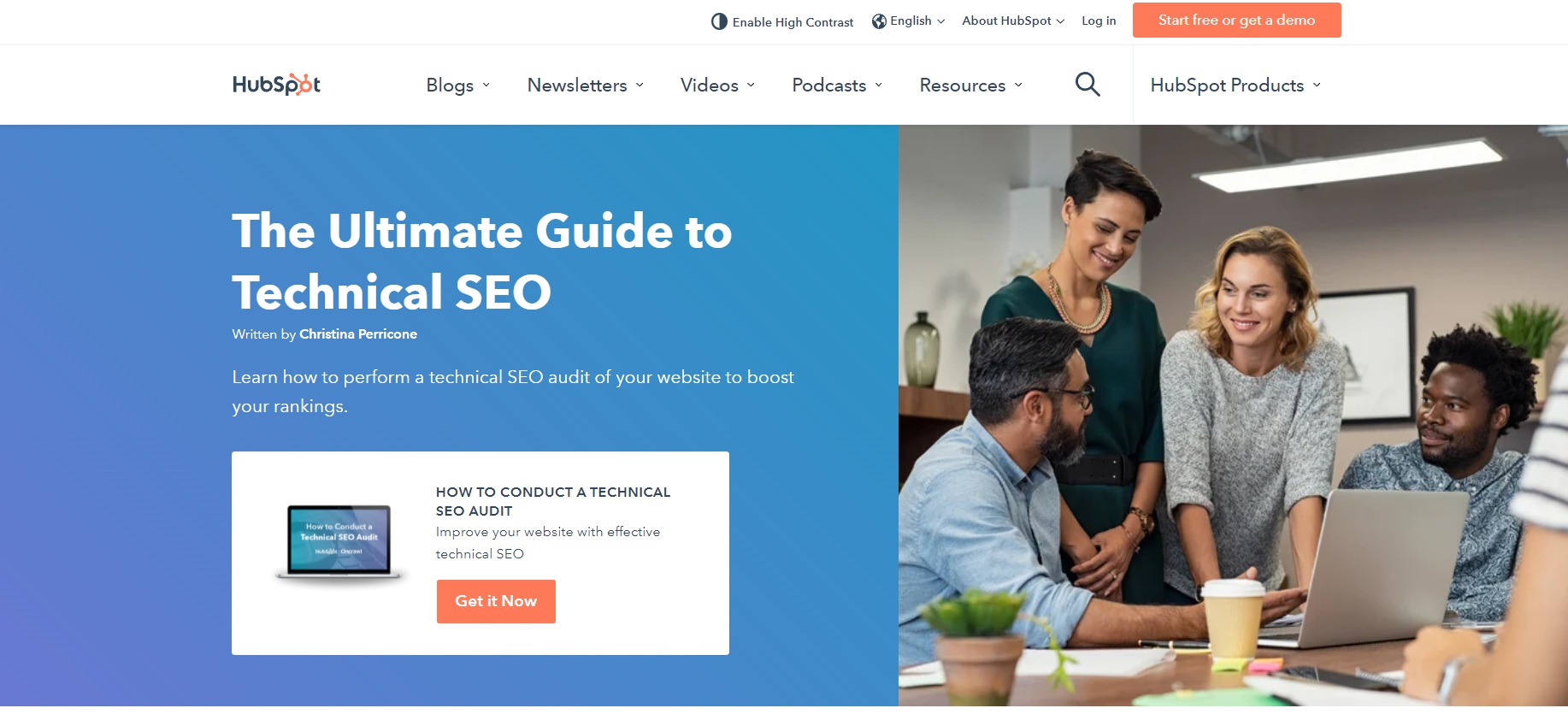 HubSpot SEO case study