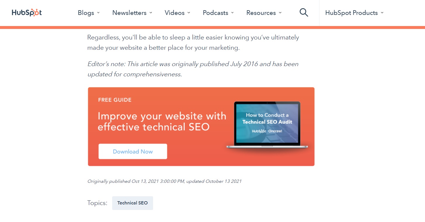 HubSpot SEO case study