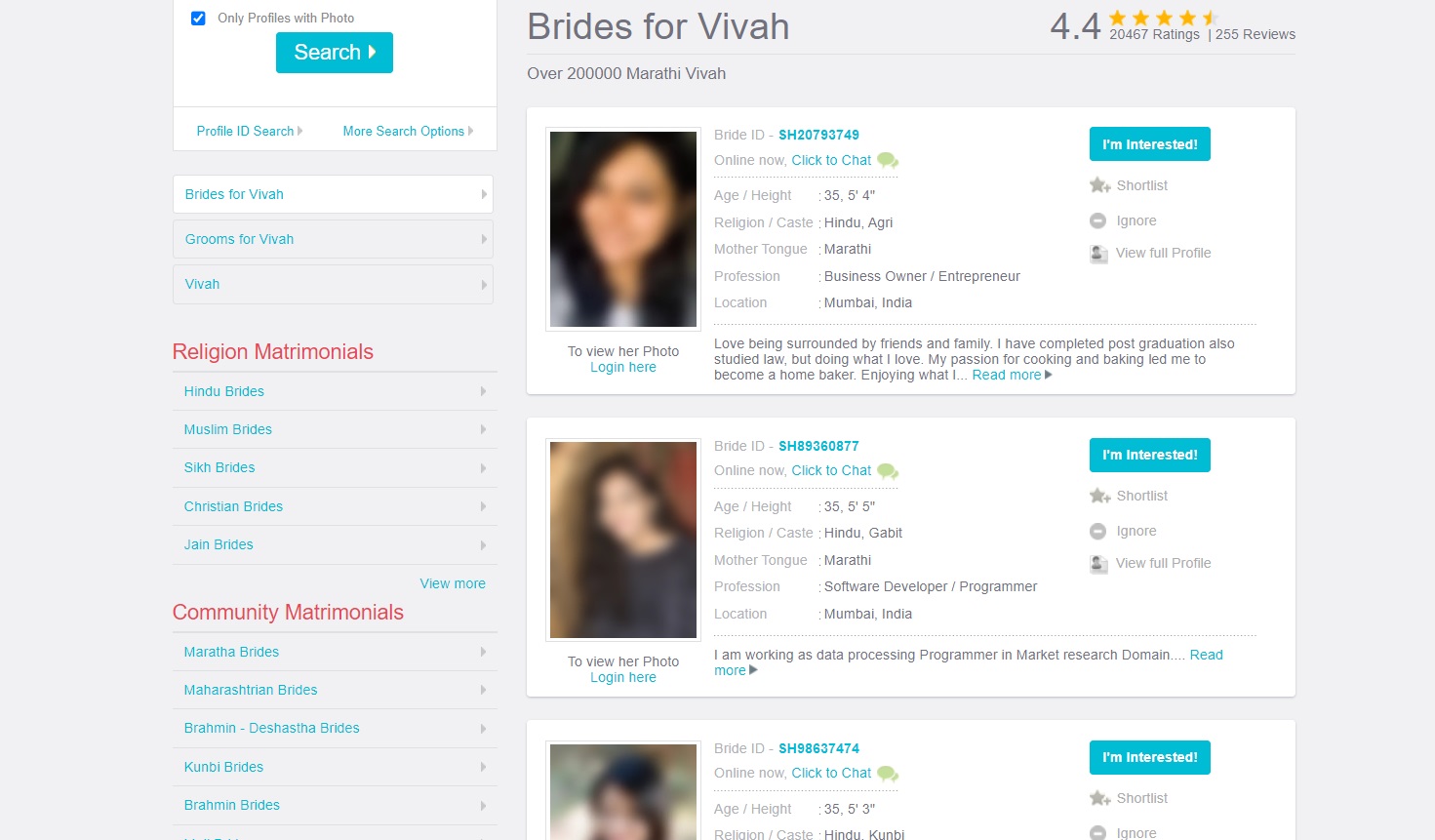 Shaadi.com SEO case study